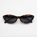 LUNA Leopard cat-eye acetate sunglasses front view - Frame Studio
