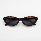 LUNA Leopard cat-eye acetate sunglasses front view - Frame Studio