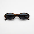 VERA Leopard slim acetate sunglasses front view - Frame Studio