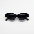 ATLAS Darkness oversized acetate sunglasses front view - Frame Studio