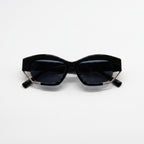 ATLAS Darkness oversized acetate sunglasses front view - Frame Studio