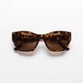 IRIS Leopard butterfly acetate sunglasses front view - Frame Studio