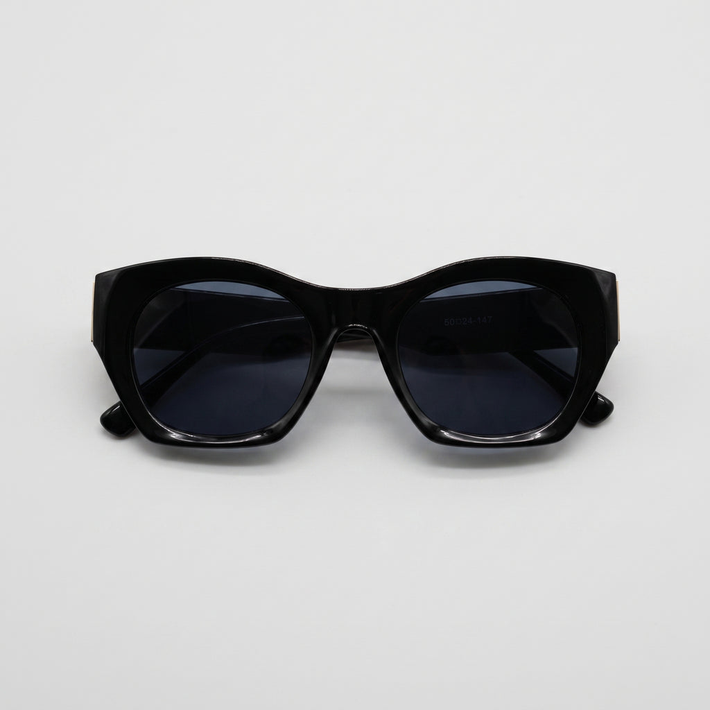 IRIS Midnight butterfly acetate sunglasses front view - Frame Studio