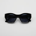 IRIS Midnight butterfly acetate sunglasses front view - Frame Studio
