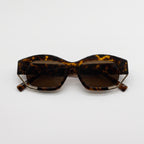 ATLAS Leopard oversized acetate sunglasses front view - Frame Studio