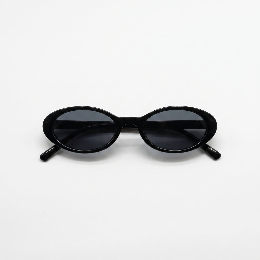 VERA Midnight slim acetate sunglasses front view - Frame Studio