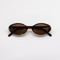 VERA Honey slim acetate sunglasses front view - Frame Studio