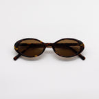 VERA Honey slim acetate sunglasses front view - Frame Studio