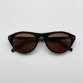NOVA Expresso round acetate sunglasses front view - Frame Studio