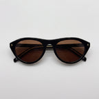 NOVA Expresso round acetate sunglasses front view - Frame Studio