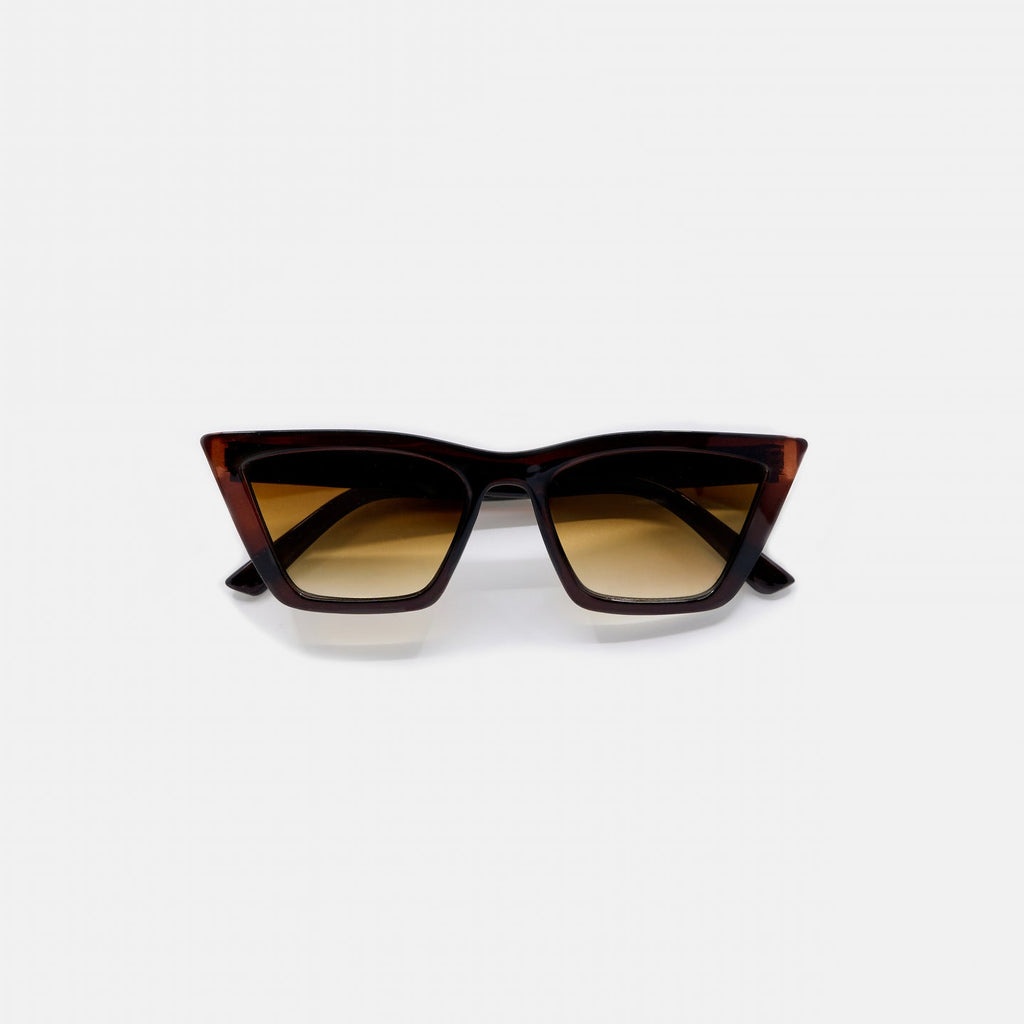 DIVA Desert rectangle acetate sunglasses front view - Frame Studio
