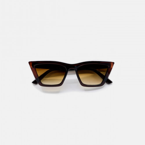 DIVA Desert rectangle acetate sunglasses front view - Frame Studio