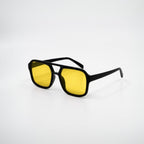DUNE Amber aviator acetate sunglasses side angle