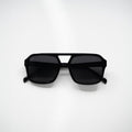 DUNE Midnight aviator acetate sunglasses front view - Frame Studio