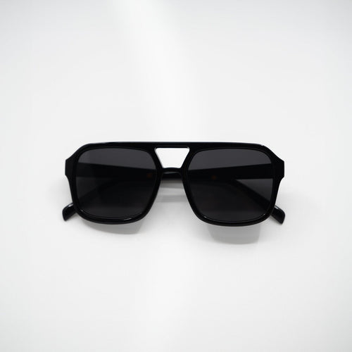 DUNE Midnight aviator acetate sunglasses front view - Frame Studio