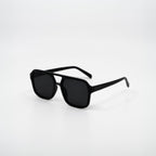 DUNE Midnight aviator sunglasses side angle
