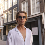 HALO Ocean acetate sunglasses hinge detail