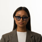 HALO Ocean round frame acetate texture
