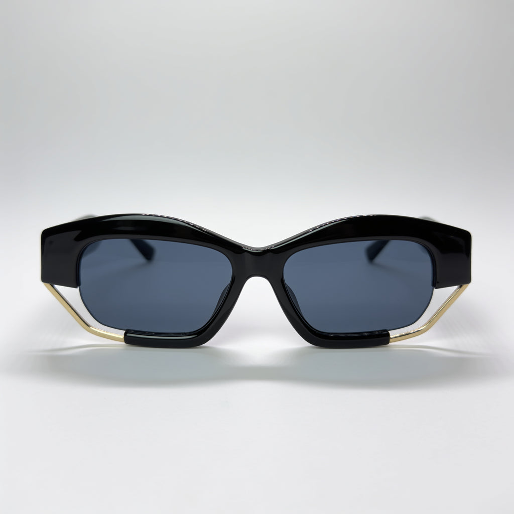 ATLAS Darkness square acetate sunglasses front view - Frame Studio