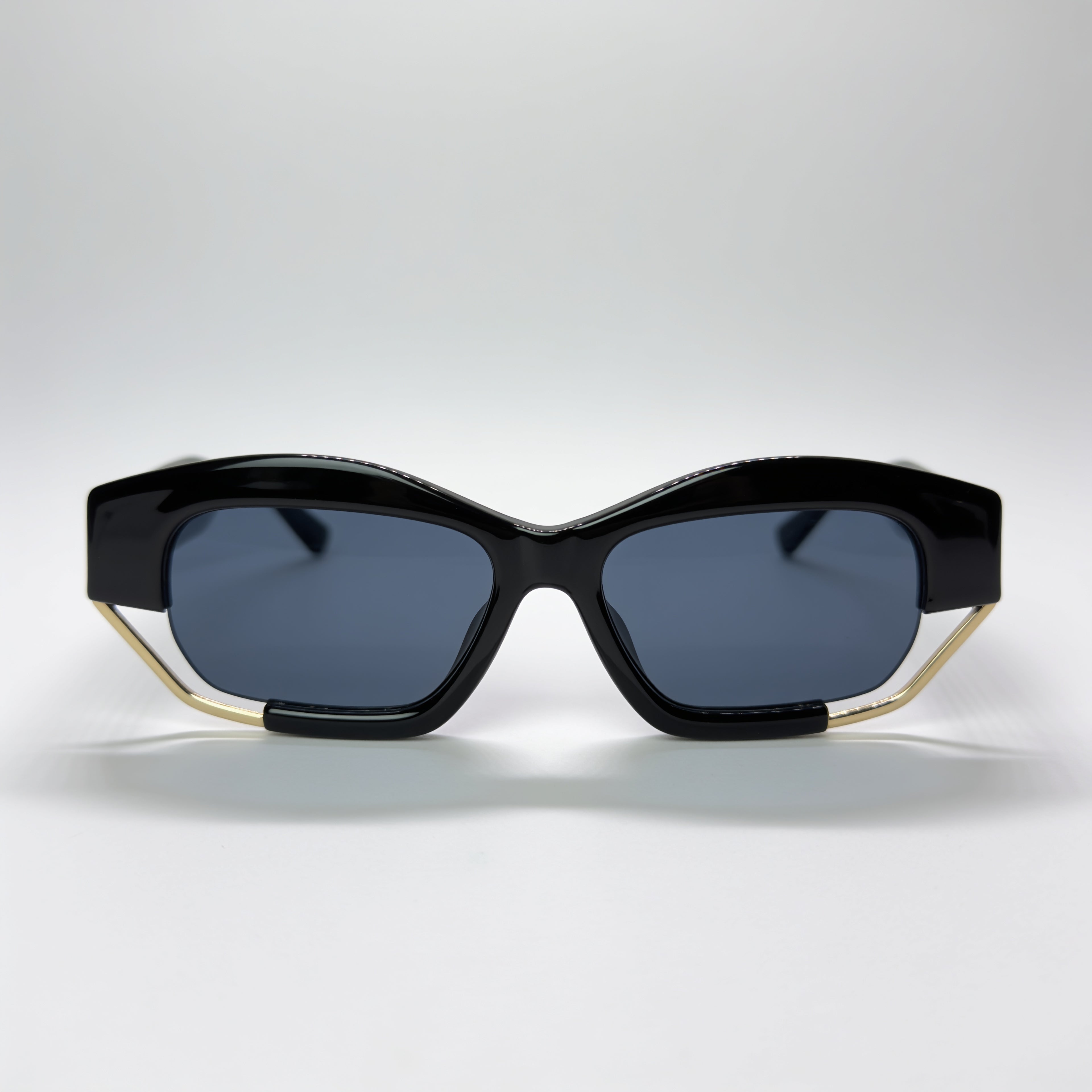 ATLAS Darkness square acetate sunglasses front view - Frame Studio
