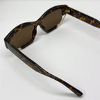 ATLAS Leopard acetate sunglasses folded
