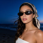 VERA Leopard sunglasses UV400 lens closeup