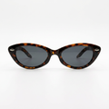 LUNA Leopard cat-eye acetate sunglasses front view - Frame Studio