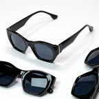 IRIS Midnight butterfly sunglasses side angle