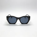 IRIS Midnight cat-eye acetate sunglasses front view - Frame Studio