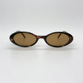 VERA Honey oval acetate sunglasses front view - Frame Studio