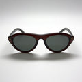NOVA Desert round acetate sunglasses front view - Frame Studio