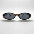VERA Leopard oval acetate sunglasses front view - Frame Studio