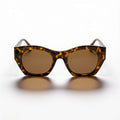 IRIS Leopard cat-eye acetate sunglasses front view - Frame Studio