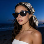 REEF Tide acetate wayfarer frame texture