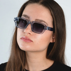 RIDGE Cobalt sunglasses UV400 lens closeup
