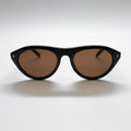 NOVA Expresso round acetate sunglasses front view - Frame Studio